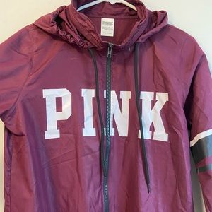 Burgundy PINK windbreaker